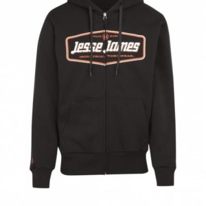 Mikina na zip s kapucí Jesse James Black