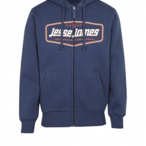 Mikina na zip s kapucí Jesse James Navy